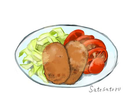 お料理のイラスト化承ります レシピやメニュー表への使用にどうぞ イラスト作成 ココナラ