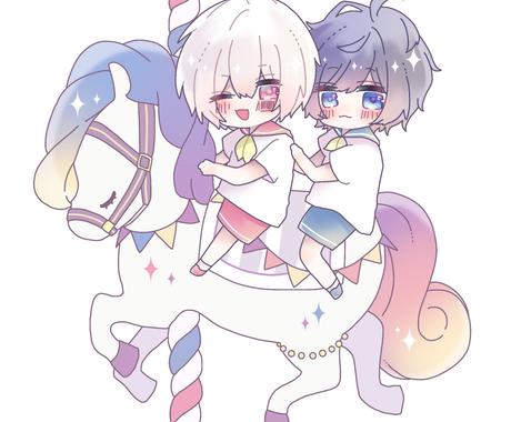 アイコン描きます 可愛い2頭身 3頭身のアイコンに使えるイラストを描きます アイコン作成 ココナラ