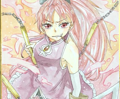 色紙に好きなキャラ描きます 飾ったりプレゼントにもおススメ イラスト作成 ココナラ
