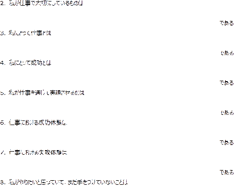 自己分析で活用する質問項目のリストを提供します 就活・転職活動で自己分析ができないと思っている人向け イメージ1