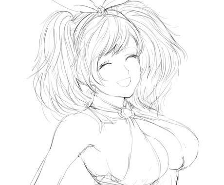 ラフ画 下書きイラストを描きます 低価格 お手軽 簡単なイラストが欲しい方へ アイコン作成 ココナラ