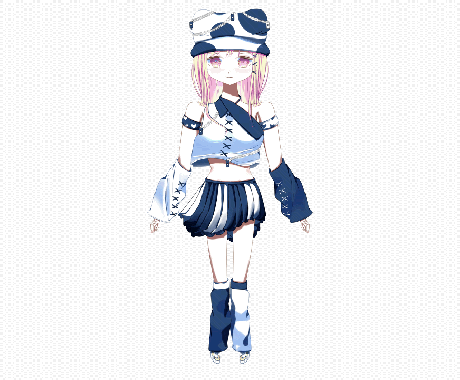 1枚絵→パーツ分け→live2dを制作します （Vtuber用のイラスト制作・モデリングをします！） イメージ1