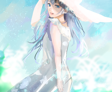 厚塗りで差がつく一枚絵を制作いたします 他の人とは違ったアナログ風のイラストをご提供 イラスト作成 ココナラ