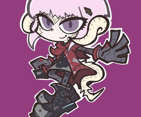 カートゥーン風のちびキャラ描きます 海外アニメのデフォルメ好きな方へ アイコン作成 ココナラ