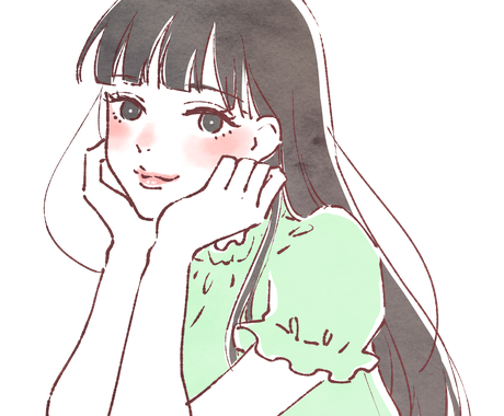 ガーリーでオシャレなイラスト 挿絵描きます オシャレかわいい 商用利用可 用途自由のイラストカット イラスト作成 ココナラ