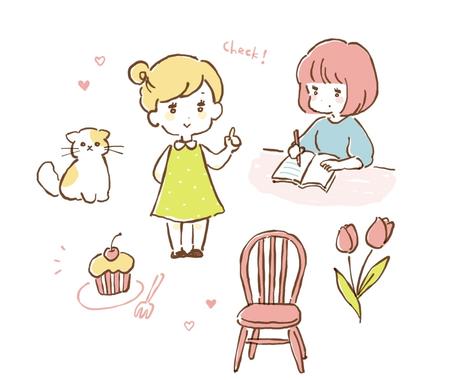 いろんなイラスト描きます Webや広告など 挿絵に使えるカットイラスト描きます イラスト作成 ココナラ