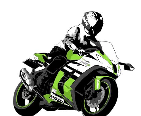 ライダーさんのイラストをバイク付きで描きます 写真をいただけたらデジタル手描きでイラストを描きます その他 イラスト 漫画 ココナラ