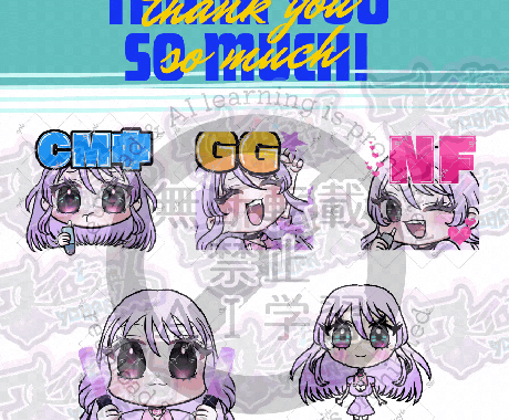 配信で使用OK！かわいいスタンプ制作します おまとめご依頼でお得！3点Setで告知用画像プレゼント！ イメージ2