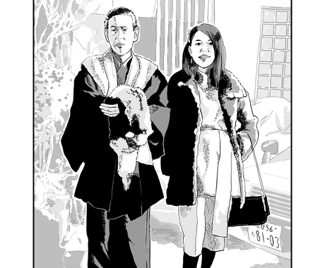 写真 人物 ペット を丸ごと劇画風イラストにします Snsアイコン プロフィール画像 プレゼントに イラスト作成 ココナラ