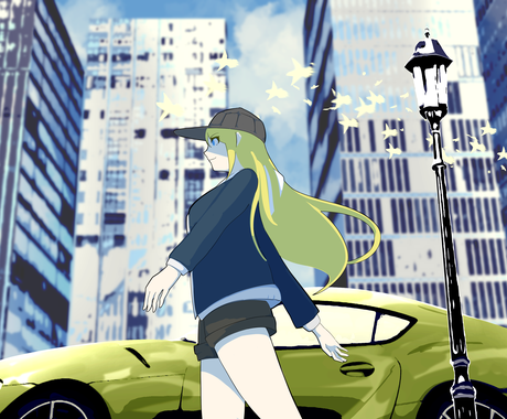 イラスト作成承ります 女の子 車 人工物 風景 動物などが得意です イラスト作成 ココナラ