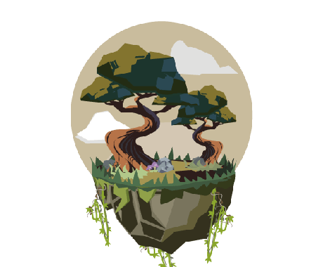ゲーム・イラストなどに使える自然背景 を制作します 他にはないオリジナルのっぺり背景を作成いたします イメージ1