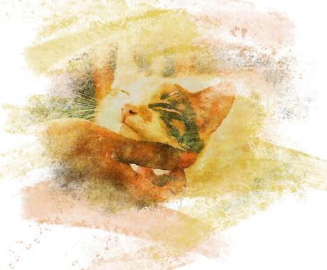 手描き 水彩画 動物 似顔絵などのイラスト届けます 10人限定 美大卒現役プロが30時間以上かけ写真イラスト化 イラスト作成 ココナラ