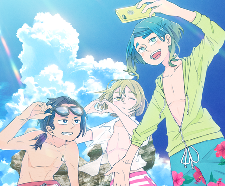 背景込みのキャラクターイラスト描きます アニメ背景美術師の男鹿氏と2人で制作します イラスト作成 ココナラ