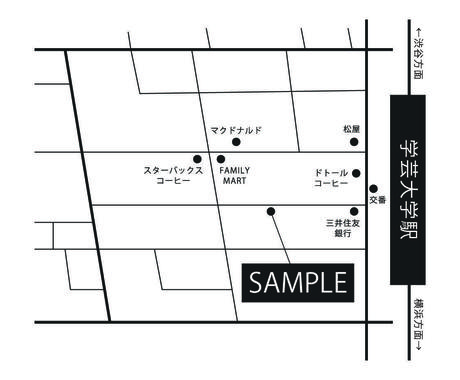 おしゃれ シンプルな地図作成いたします センスはお任せください 様々な用途に応えます 建築 インテリア 図面デザイン ココナラ