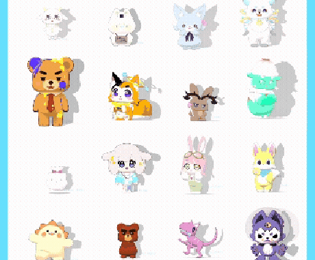 マスコット系キャラクター3Dモデリングします 動物系Vやお供に！フィギュア化も！ 修正回数無制限です！ イメージ2