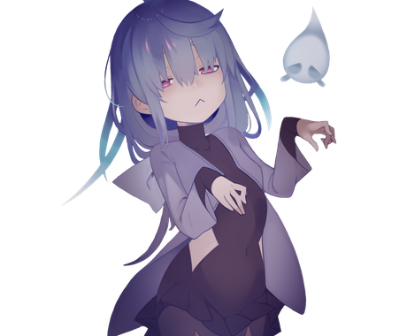 モデリング済みキャラクター譲渡します キャラ販売 幽霊少女 Facerig モデリング済み キャラクター販売 既製品 ココナラ