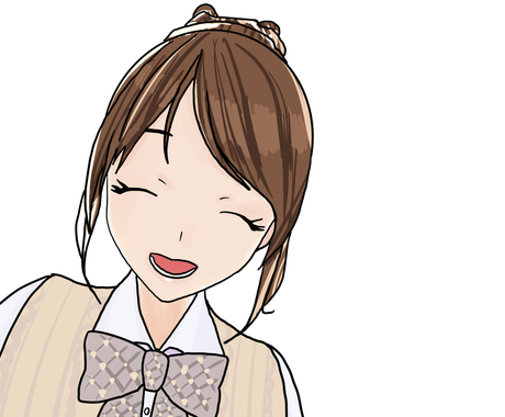 可愛い女子学生４人のイラストを詰め合わせします すでに完成されたキャラクターとしてご利用いただけます キャラクター販売 既製品 ココナラ