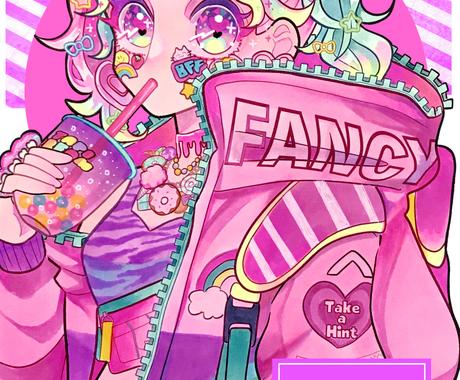 ギラギラ原宿系kawaiiのイラスト描きます 原宿系女の子のイラストをお求めの方に イラスト作成 ココナラ