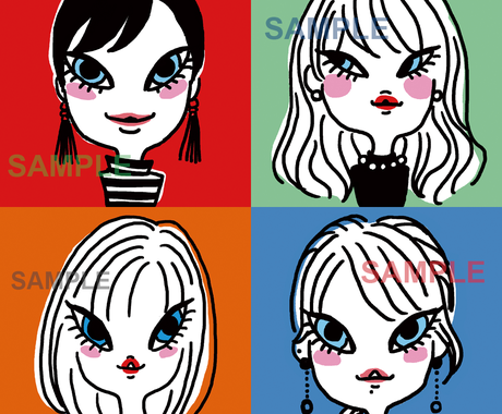 Lineなどのsns用アイコンイラストを制作します イラストレーターnobbyがあなたをpopなイラストにします アイコン作成 ココナラ