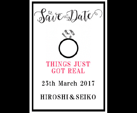 Save the date 動画作ります 海外では当たり前のsave the dateを送りましょう！ イメージ1