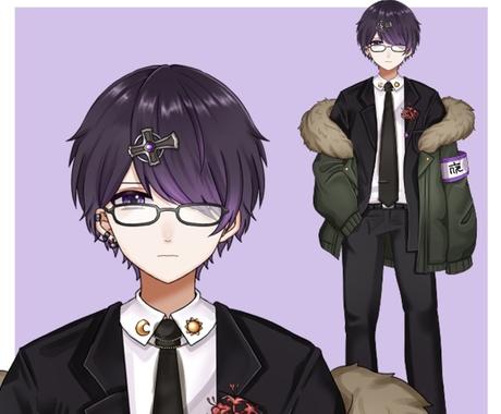 Vtuber用のパーツ分けイラスト製作いたします Live2d用イラスト Vtuber キャラクター作成 ココナラ