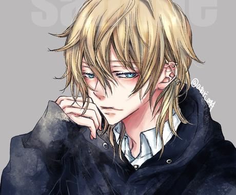 カッコいい男性のsnsアイコン制作致します あなただけのオリジナルアイコン クールな絵柄がお好みの方へ アイコン作成 ココナラ