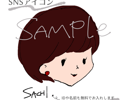 シンプルオシャレなアイコン イラスト描きます ブログやtwitterなどに お名前 アカウント名も無料で アイコン作成 ココナラ