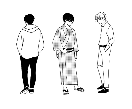 シンプルでオシャレなモノクロ線画イラスト作ります 写真や資料を元にイラストを作ります 顔を隠した似顔絵も イラスト作成 ココナラ