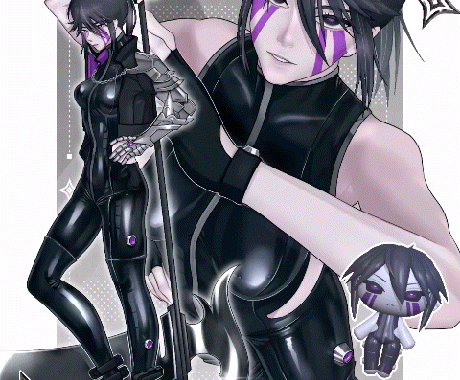 キャラ立ち絵＋3D回転キャラ動画を制作します 投稿や紹介に使えるキャラ素材制作 イメージ1