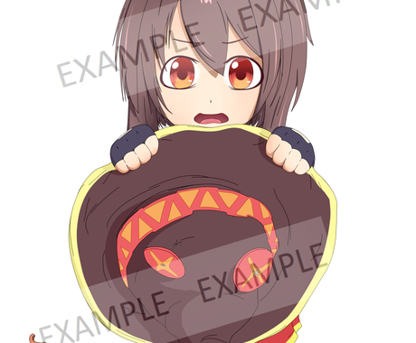 アニメキャラクターの制作ます 装飾 ポスター 個人使用 プロフィール写真などに イラスト作成 ココナラ