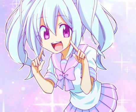 アニメ風キャラクターイラスト描きます 似顔絵 Snsアイコン ヘッダー等何でもok イラスト作成 ココナラ
