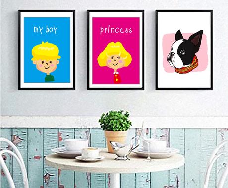 あなただけのゆるpopアートポスター作成します 世界に一つ あなただけの ゆるpopアート ポスターに イラスト作成 ココナラ