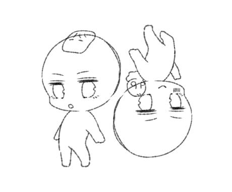 アイコン描きます 可愛い2頭身 3頭身のアイコンに使えるイラストを描きます アイコン作成 ココナラ
