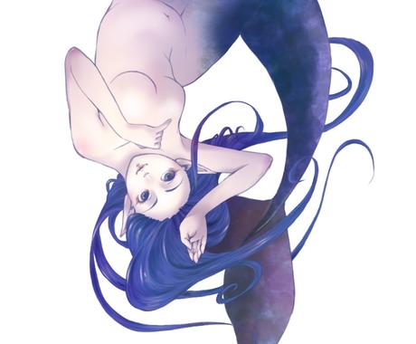 あなたのお好みの人魚描きます 表情 色 髪型 尖った耳 あなたのオーダーで人魚を描きます イラスト作成 ココナラ