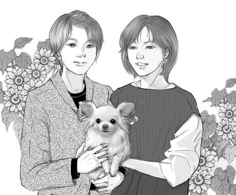 トーン仕上げで 白黒の漫画風イラストを制作します 自分で着色したい方 漫画調のイラストが好きな方はどうぞ イラスト作成 ココナラ