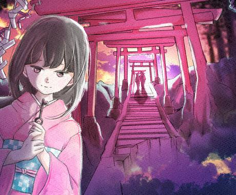 あなたの曲にイラストをつけます 曲配信のアートワークや Mv配信に イラスト作成 ココナラ