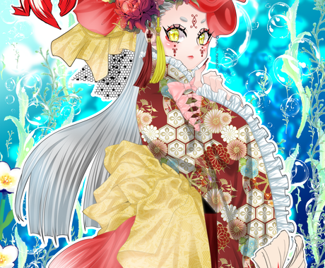 プロが立ち絵イラスト制作承ります キャラクターの全身立ち絵 背景なし 描きます イラスト作成 ココナラ