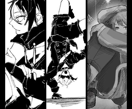 白黒でかっこいいイラスト描きます モノクロでかっこいいイラストを最安値で作成致します イラスト作成 ココナラ