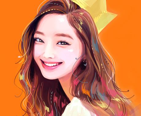 高品質な似顔絵イラスト描きます 自分や友人へのギフトの他 好きな芸能人をアートとしても 似顔絵作成 ココナラ