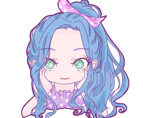 2種類の可愛いテイストイラスト アイコン描きます 可愛い似顔絵アイコン描きます アイコン作成 ココナラ