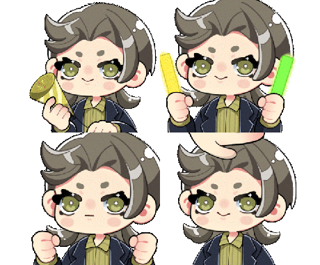 ミニキャラのアニメーションスタンプを作成します かわいいミニキャラが動くGIFのスタンプです☺︎ イメージ1