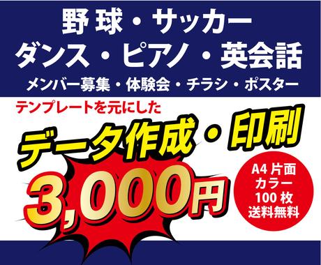 チーム 教室用チラシのデータ作成 印刷を承ります 野球 サッカー ダンス ピアノの募集 体験会案内のデータ作成 チラシ作成 フライヤーデザイン ココナラ チーム 教室用チラシのデータ作成 印刷を承ります 野球 サッカー ダンス ピアノの募集 体験会案内のデータ作成 チラシ作成 フライヤーデザイン ココナラ
