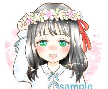 好きなお花の花冠 ふんわり可愛いアイコンつくります 先着５名様 オープン価格１０００円 オプション料金なし アイコン作成 ココナラ