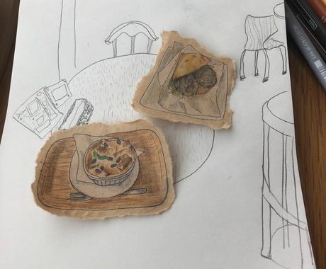 鉛筆 色鉛筆を使って巧みに描きます 手書き感あるデザインやイラストや説明書承ります その他 デザイン ココナラ