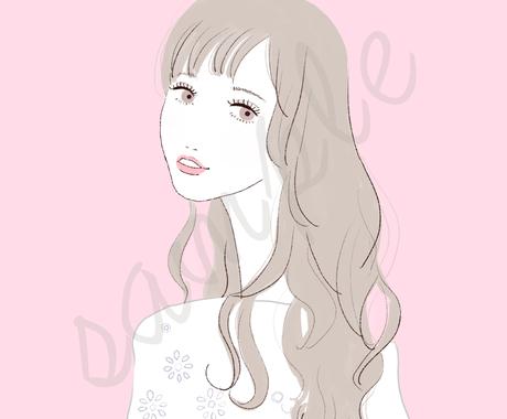 おしゃれで大人かわいいイラストを作成します 先着10名様1500円 シンプル きれいめイラスト アイコン作成 ココナラ