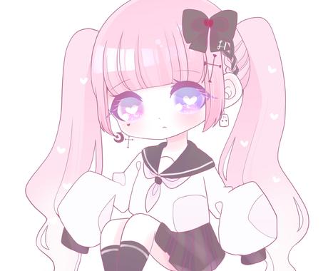 最短2日セーラー服固定イラスト描きます 最短2日であなたのオリジナルキャラを描きます アイコン作成 ココナラ