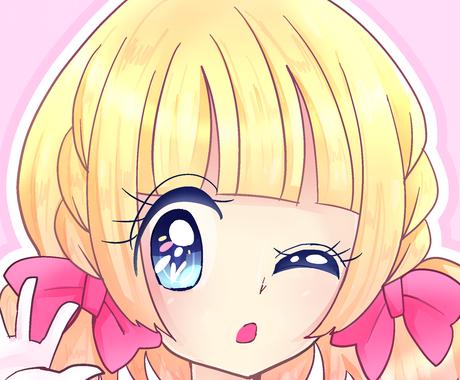 少女漫画風アイコン描きます きらきらゆめみる女の子イラスト アイコン作成 ココナラ