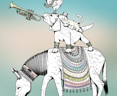 おしゃれでアートな線画のイラスト 似顔絵を描きます 独創的なオリジナルのイラストを イラスト作成 ココナラ