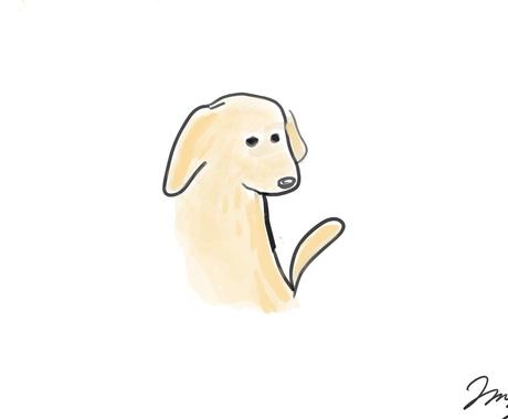 可愛いらしい子犬のイラスト描きます 子犬のイラストをロゴやインテリアに取り入れませんか ペットイラスト作成 ココナラ