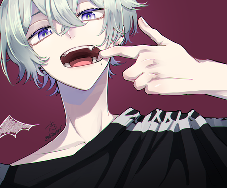 オリジナルのアイコン ヘッダー描きます 目力ある可愛いイラスト描きます アイコン作成 ココナラ